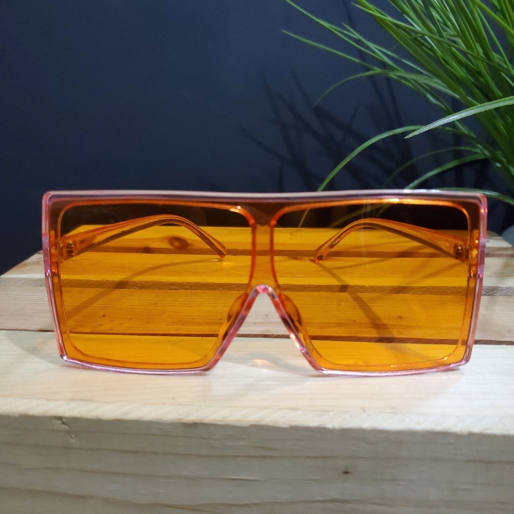 Women's Square Sunglasses - Orange